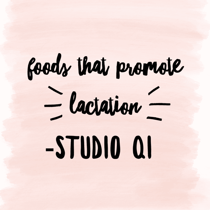Foods that promote lactation Foods that promote lactation